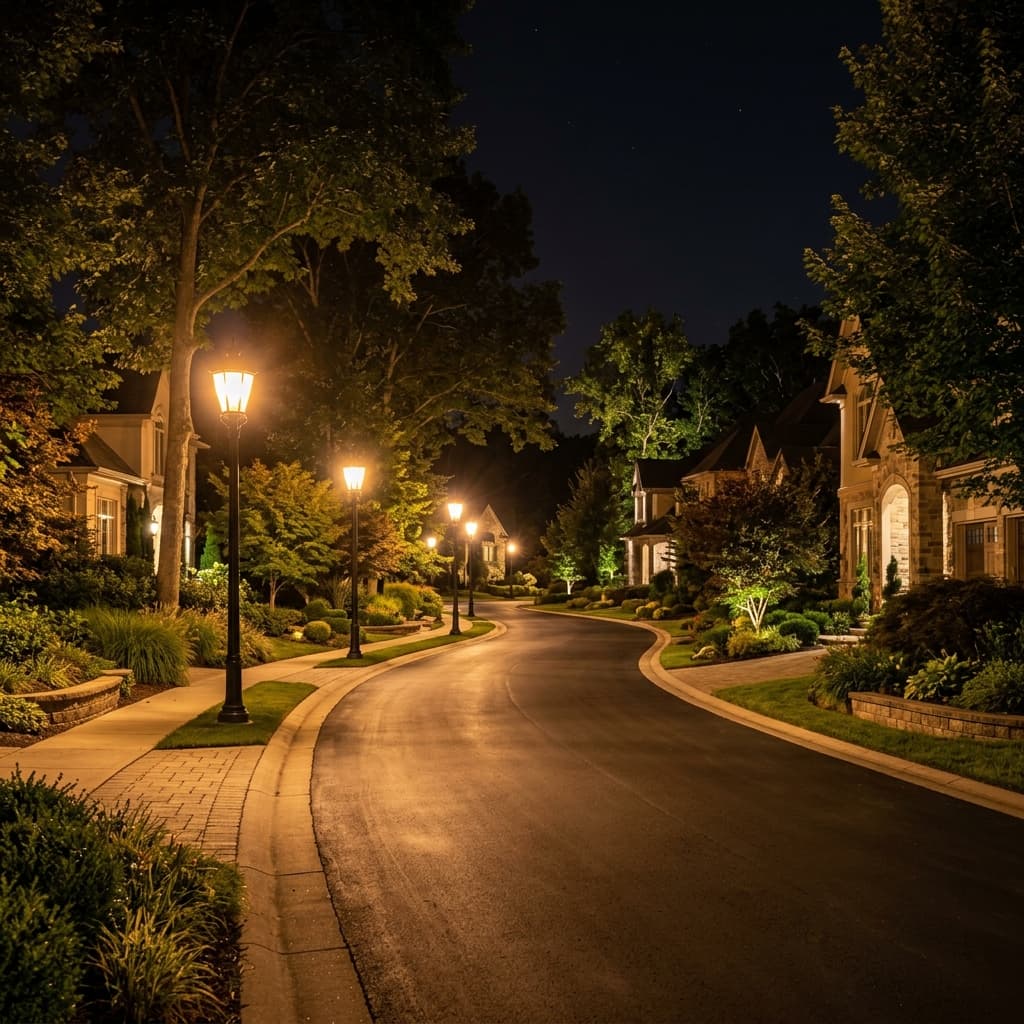 Street lighting at Nirvana City